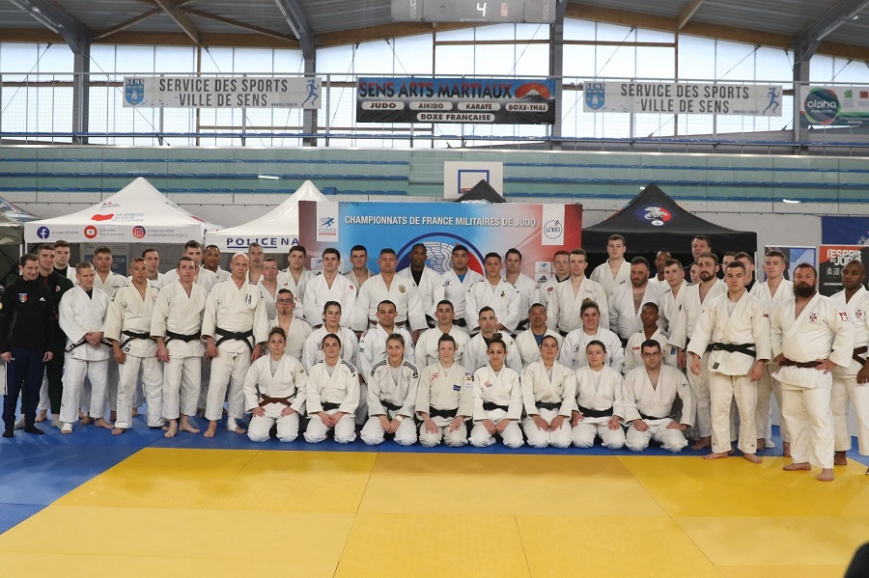 Le tatami de Sens, « terre de jeux » pour le championnat de France militaire de judo 2024