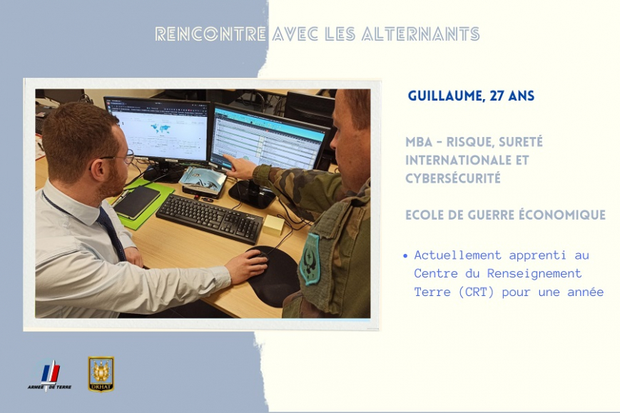 #ALaRencontre de Guillaume : apprenti au cœur du renseignement