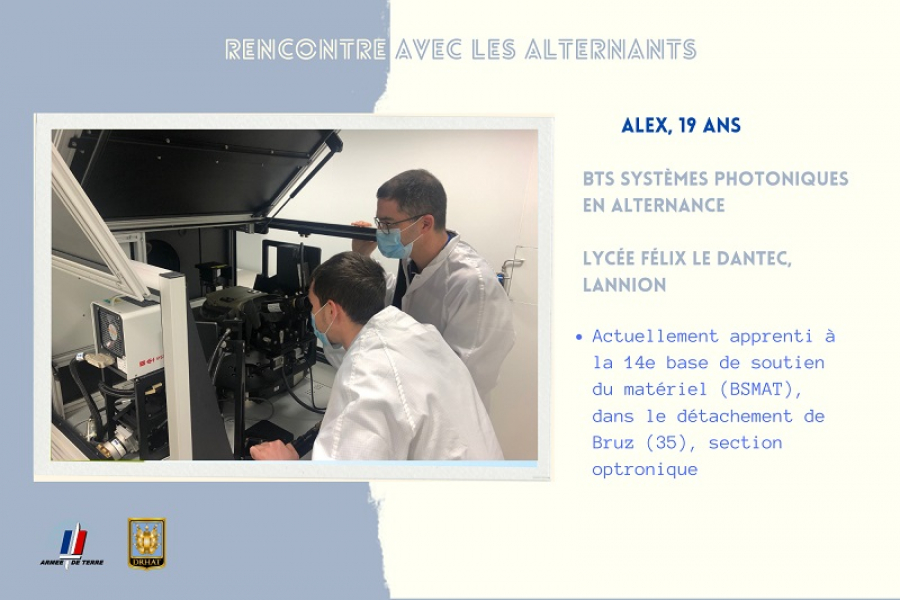 #ALaRencontre d’Alex : apprenti maintenance - optronique