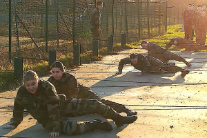 Des élèves du lycée militaire d’Autun effectuent leur préparation militaire Terre