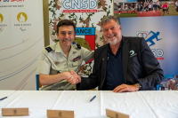 Signature de convention de partenariat avec Christian Vandenberghe, président de la fédération française d’aviron
